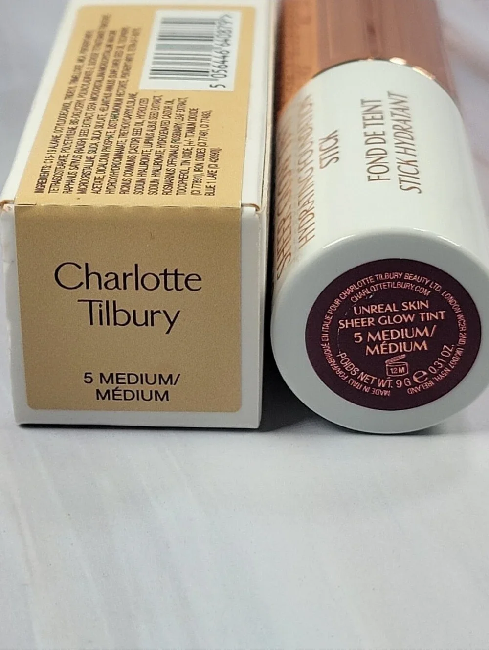Charlotte Tilbury Unreal Skin Sheer Glow Tint Hydrating Foundation Stick BNIB